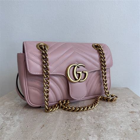 gucci blush pink bag|pink gucci bag small.